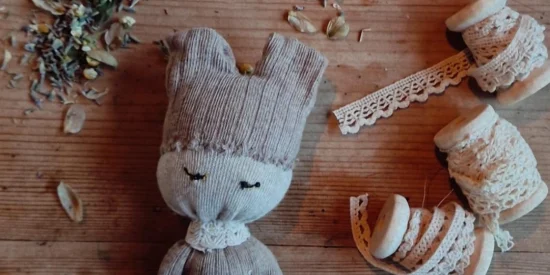 Kruidenpopje bruin - met oogjes